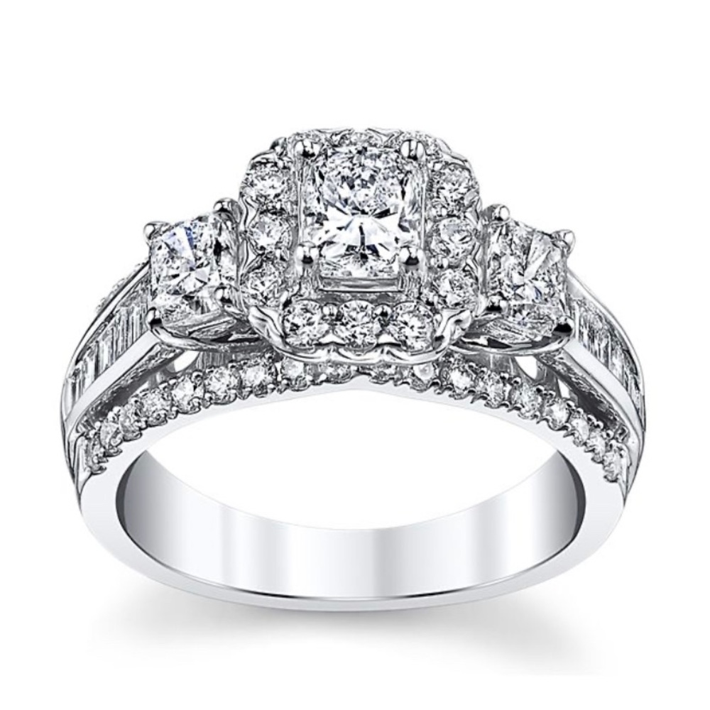 14k 2Ctw ladies diamond wedding set
